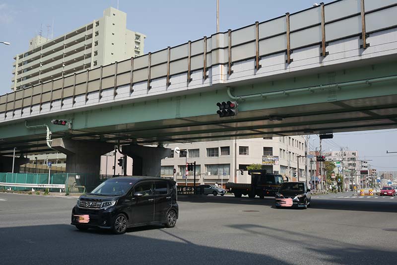 川崎 堀之内の入口 競馬場前交差点 第一京浜と府中街道の交差点